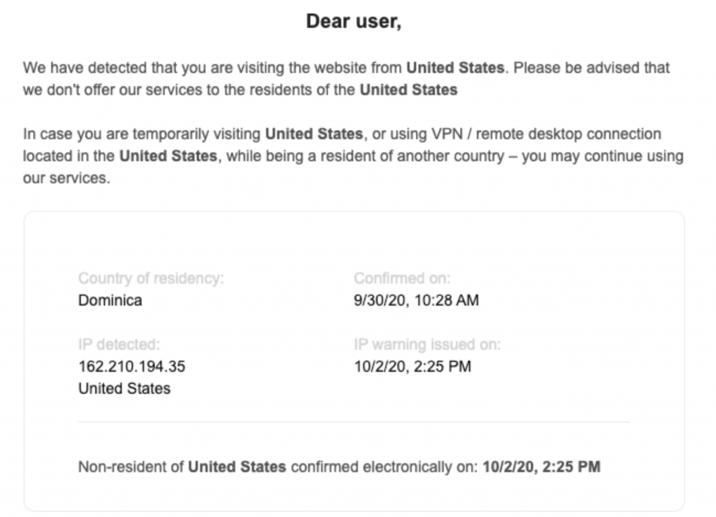 PrimeXBT: How We Protect Users&rsquo; Funds And Comply With AML Guidance - screen shot 2020 10 06 at 2.50.34 pm 1024x739