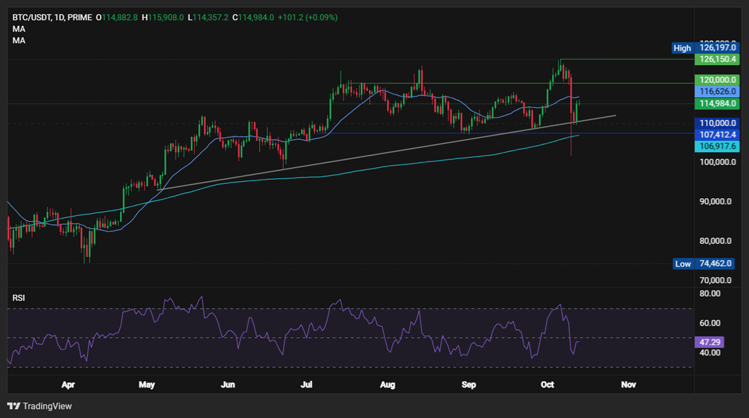 From Panic to Potential: Why Bitcoin&rsquo;s $19B Wipeout Could Spark the Next Rally - BTCUSD 1